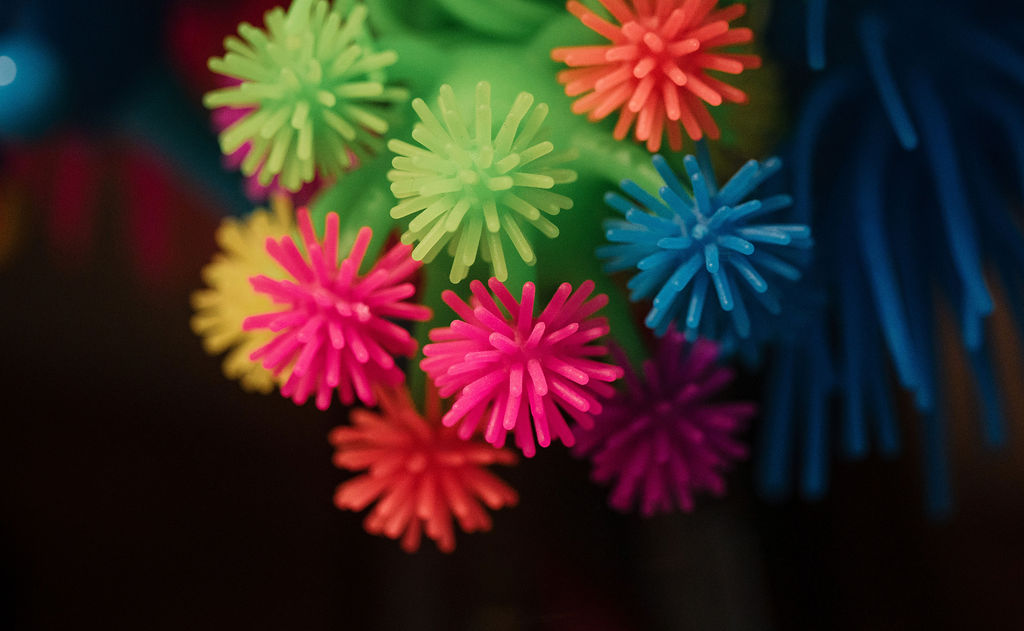Bright spiky sensory toys